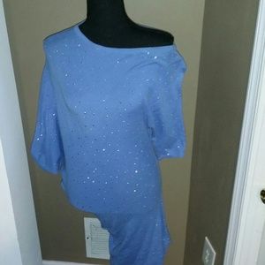 Baby blue beaded tunic